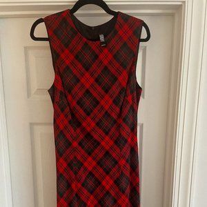 LAUNDRY BY SHELLI SEGAL | Red Tartan Plaid Dress